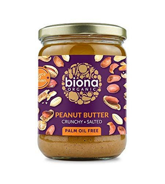 Biona Peanut Butter - Crunchy Sea Salt 500g