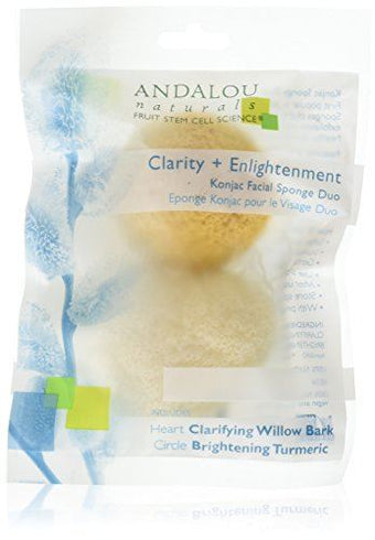 Andalou Naturals Konjac Facial Sponge Duo 2 Count