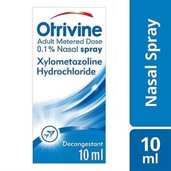 Otrivine 10ml Adult Metered Dose 0.1% Nasal Spray