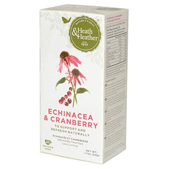 Heath & Heather  Organic Echinacea & Cranberry Tea 20 Bags