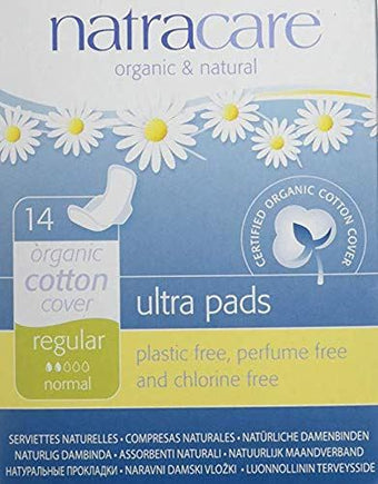 Natracare  Natural Ultra Pads Regular With Wings 14s