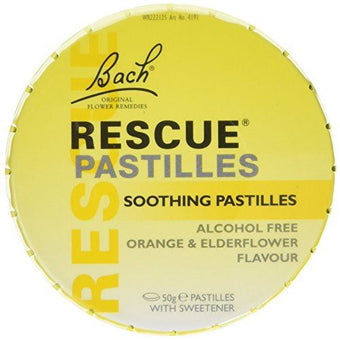 Rescue Pastilles Orange And Elderflower 50g