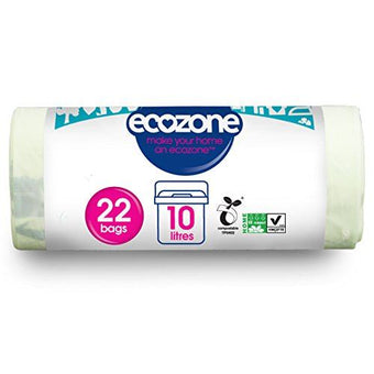 Ecozone  Compostable 10Ltr Caddy Liners 22 Bags