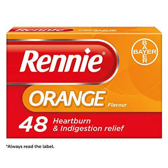 Rennie Orange Chewable Tablets (48 Tablets)