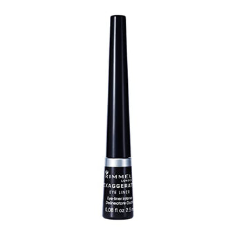 Rimmel London Exaggerate Liquid Eyeliner, Black, 2.5 ml