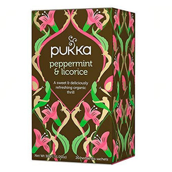 Pukka Peppermint & Licorice, sweet & deliciously refreshing organic thrill, 20 sachets - 30g