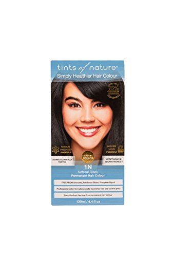 Tints of Nature Organic 1N Natural Black Permanent Hair Hair Colour 130ml