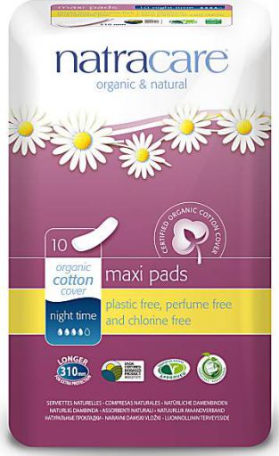 Natracare Pads Night-Time/Overnight 10s