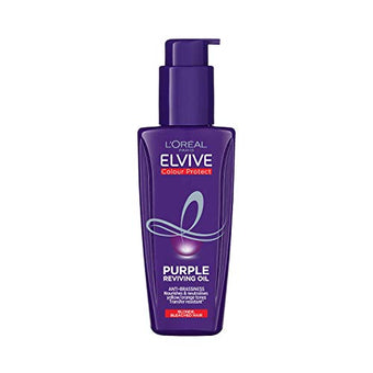 L'Oreal Paris Elvive Colour Protect Purple Anti-Brassiness Hair Oil For Highlighted Brunette, Blonde & Grey Hair 100 ml