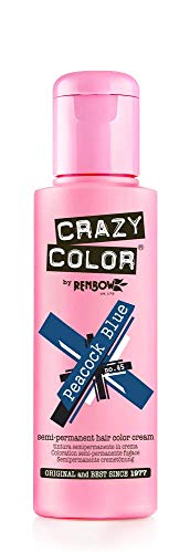 Renbow Crazy Color Semi-Permanent Hair Color Dye Peacock Blue 45 √î√∏Œ©√î√∏Œ©√î√∏Œ© 100ml