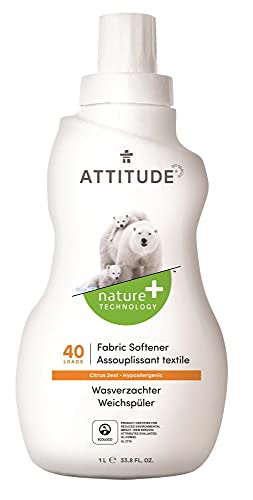 Attitude Fabric Softener - Citrus Zest (40 Wash) 1Ltr