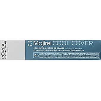 L'Oreal Professional Majirel Cool Cover, No. 7.1 Ash Blonde, 1.7 Ounce