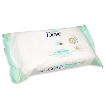 Dove Baby Wipes, Sensitive Moisture, 50 Wipes