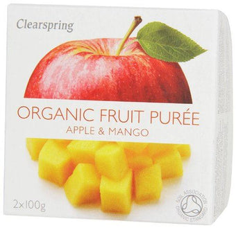 Clearspring Apple & Mango Fruit Puree 100g x 2