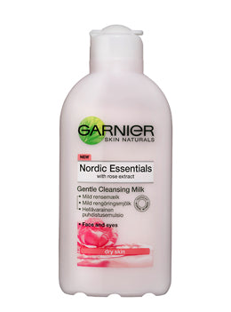 Garnier Nordic Essential Rose Extract Gentle Cleansing Milk For Dry Skin 200ml