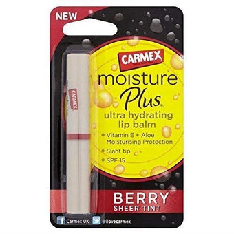 Carmex Moisture Plus Hydrating Lip Balm, Sheer Berry Tint