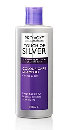 Provoke Touch Of Silver Colour Care Shampoo For Blonde Platinum And White Hair 200ml