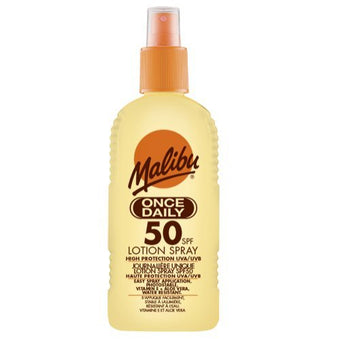 Malibu Once Daily Lotion Spray SPF50 200ml