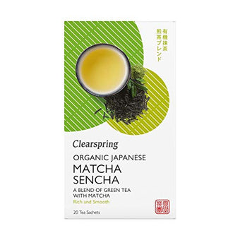 Clearspring Organic Japanese Matcha Sencha Tea 20 Bags