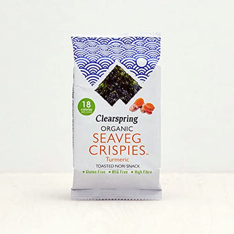 Clearspring Organic Seaveg Crispies Multipack - Turmeric (4gx3)