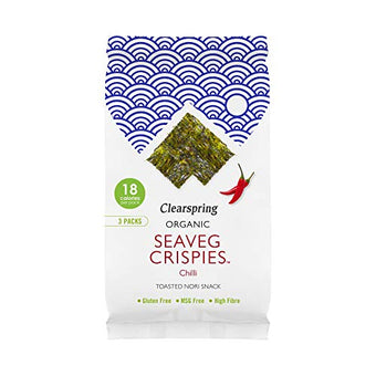 Clearspring Organic Seaveg Crispies Multipack - Chilli (4gx3)