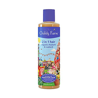 Childs Farm 2 in 1 Shampoo Conditioner Organic Rhubarb and Custard 250ml