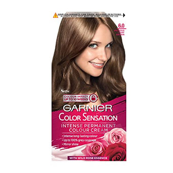 Garnier Color Sensation Intense Permanent Colour Cream 6.0 Precious Light Brown