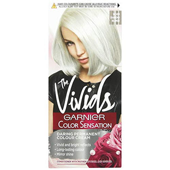 Garnier Color Sensation Vivids Blonde Hair Dye Permanent S9 Silver Diamond