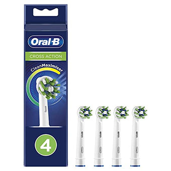 Oral-b Crossaction Toothbrush Heads Pack Of 4 Replacement Refills For Electric 4210201105091