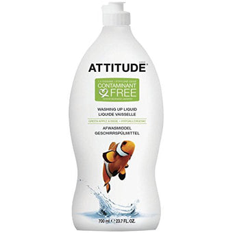 Attitude Washing Up Liquid - Green Apple & Basil 700ml