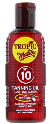 Malibu Tropic SPF10 Tanning Oil with Coconut Oil 100ml