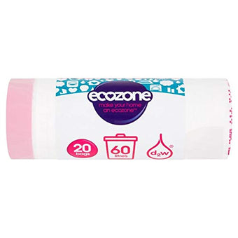 Ecozone Biodegradable 60Ltr Bin Liners 30s