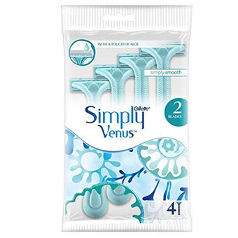 Gillette Simply Venus Disposable Razors With Moisturising Strip 4s