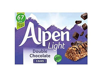 Alpen Light Double Chocolate Cereal 5x19g 5 Bars 95g