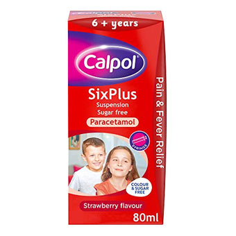 Calpol SixPlus Sugar Free Suspension - 80ml