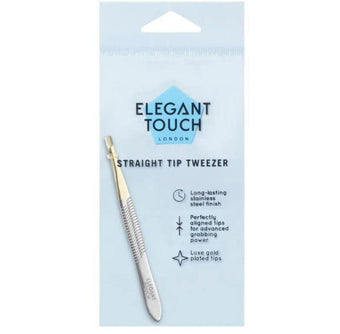 Elegant Touch Straight End Gold Tip Tweezer