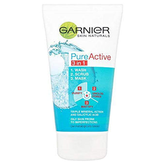 Pure by Garnier 3-in-1: Wash, Scrub