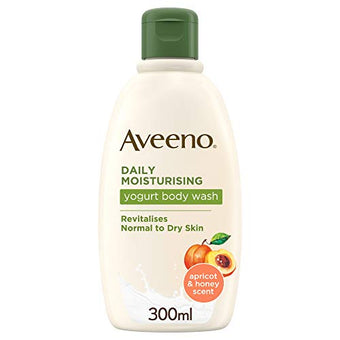 Aveeno Daily Moisturising Yogurt Body Wash Apricot and Honey 300 ml