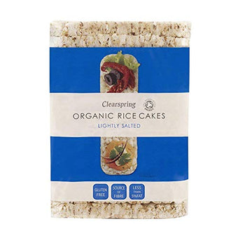 Clearspring Puffed Rice Cakes With Low Salt - Organic 100g