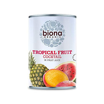 Biona Organic Tropical Fruit Cocktail In Fruit Juice 400g