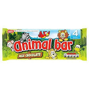 Nestle Chocolate Animal Bars 4 Pack 76g
