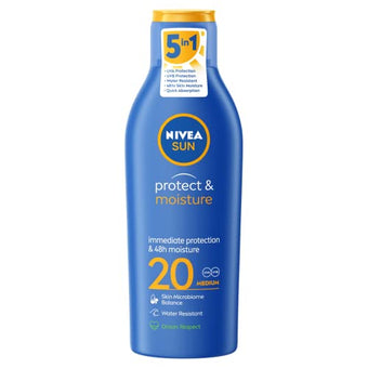 Nivea Sun Protect and Moisture Moisturising Sun Lotion Medium SPF 20, 200ml
