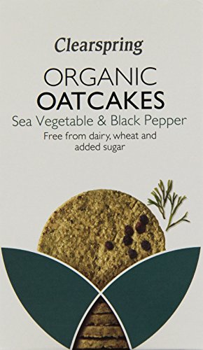 Clearspring Sea Vegetable & Black Pepper Oatcakes - Organic 200g