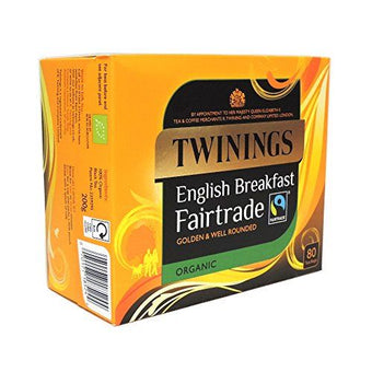 Twinings English Breakfast - Organic & Fairtrade 80 Bags