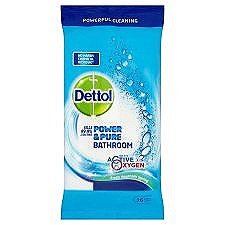 Dettol Wipes Power And Pure Bathroom 26 Wipes