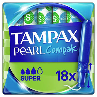 Tampax Tampons Pearl Compak Super 18Pack
