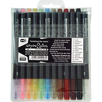 Atyou Spica Glitter Pen Set B 12 Pens