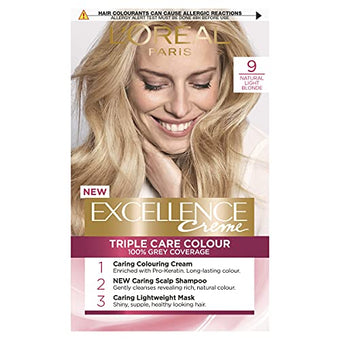L'Oreal Excellence Permanent Hair Colour 9 Natural Light Blonde