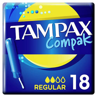 Tampax Tampons Compak Regular 18Pack