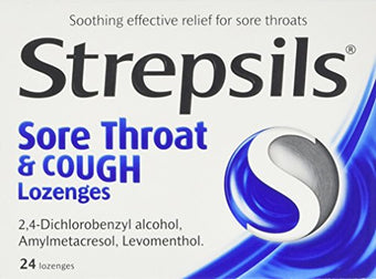 Strepsils Sore Throat And Cough Lozenges - 24 Lozenges